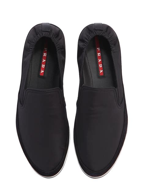 men prada tennis shoes|Prada men's slip on sneakers.